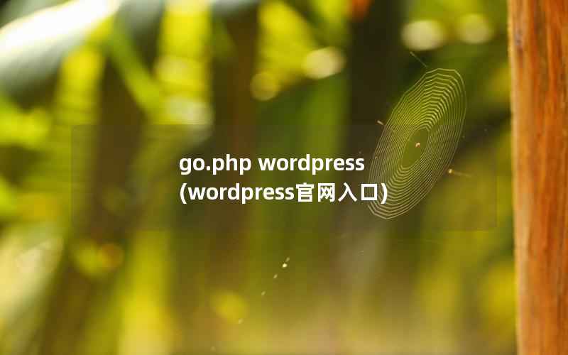 go.php wordpress(wordpress官网入口)