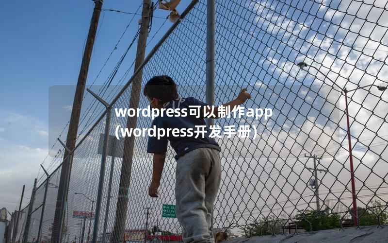 wordpress可以制作app(wordpress开发手册)