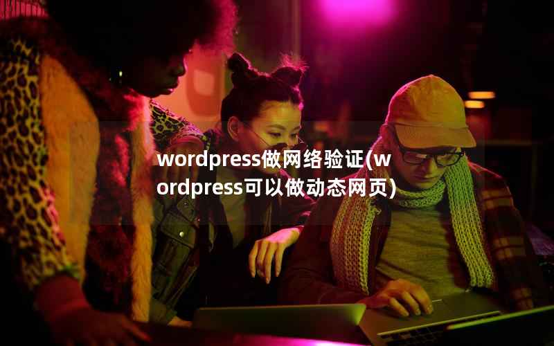 wordpress做网络验证(wordpress可以做动态网页)