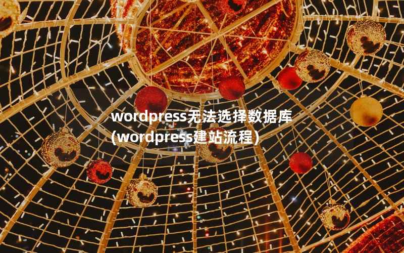 wordpress无法选择数据库(wordpress建站流程)