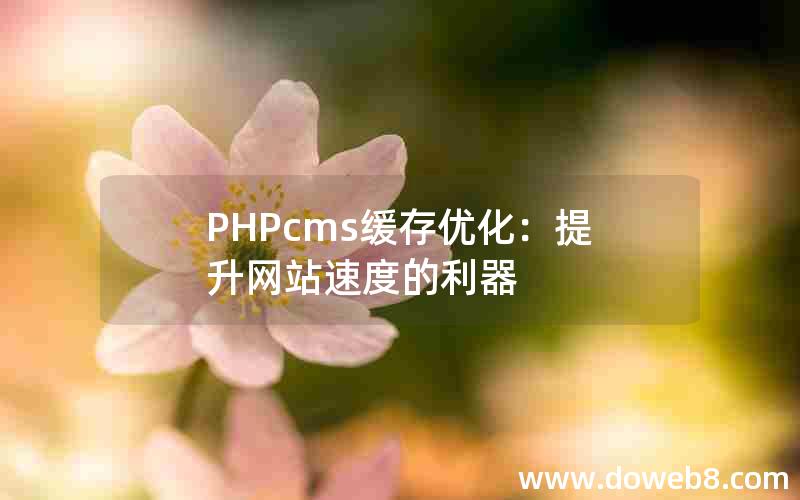 PHPcms缓存优化：提升网站速度的利器